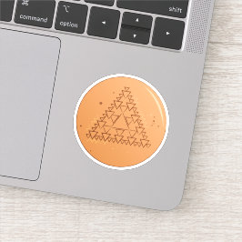 Dalgona Candy Driehoek Sticker