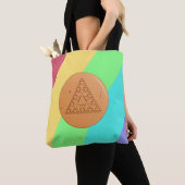 Dalgona Candy Driehoek Tote Tas (Dichtbij)