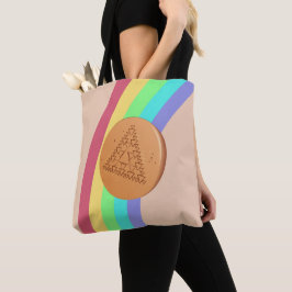 Dalgona-kleurenspectrum Snoep Tote Tas
