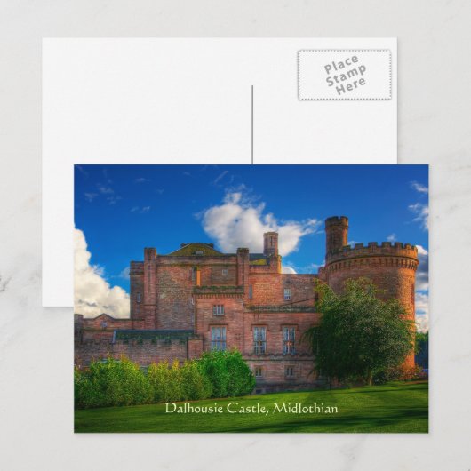 Dalhousie Castle, Midlothian, Schotland Briefkaart (Voorkant / Achterkant)