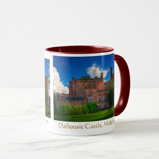 Dalhousie Castle, Midlothian, Schotland Mok (Voorkant rechts)