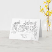 Dalhousie Castle, Schotland Kaart (Gele Bloem)