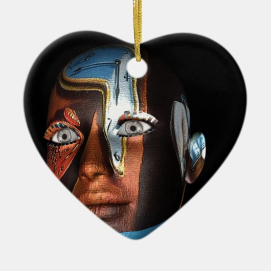 Dali 3d Illustraties over koopwaar Keramisch Ornament (Voorkant)