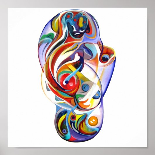 Dali fish poster (Voorkant)