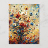 Dali floral briefkaart (Voorkant)