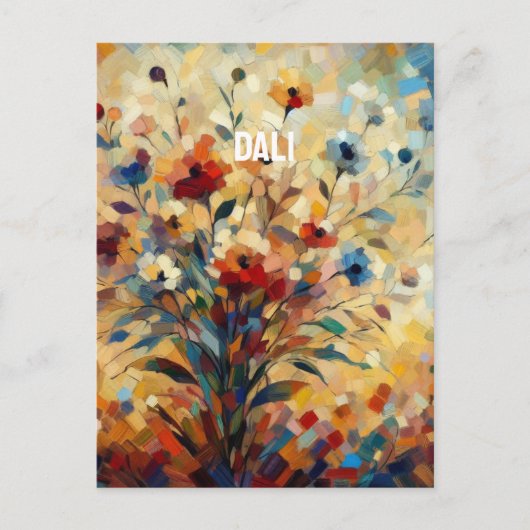 Dali floral briefkaart (Voorkant)