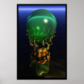 Dali Gazing Ball Poster (Voorkant)