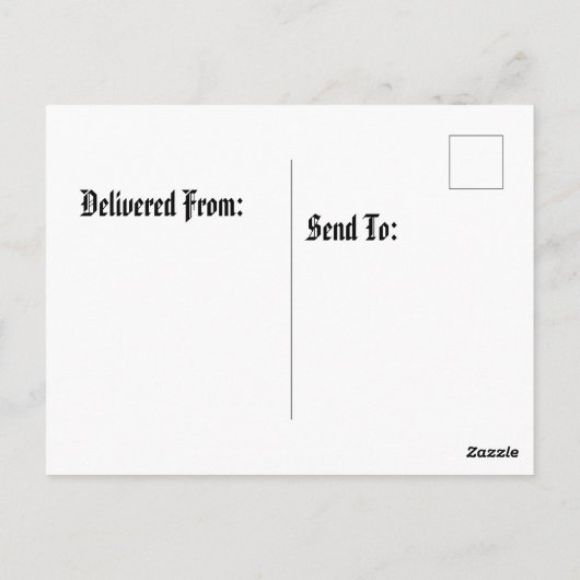 Dali schapen op bergtop briefkaart (Achterkant)