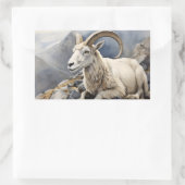 Dali schapen op bergtop rechthoekige sticker (Tas)
