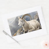 Dali schapen op bergtop rechthoekige sticker (Envelop)