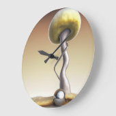 Dali Style Mushroom wandklok (Hoek)