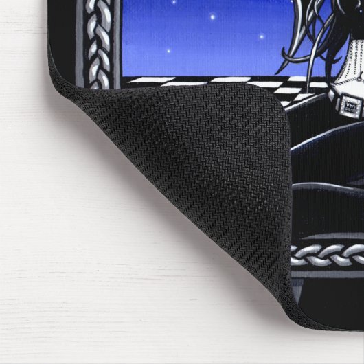 "Dali" Surreal Moonlite Fairy Mousepad Muismat (Hoek)