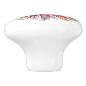 DALIA-BLOEM KERAMISCHE KNOP (Zijkant)