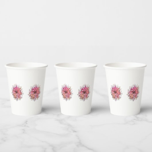 DALIA BLOEM PAPIEREN BEKERS (Multi)