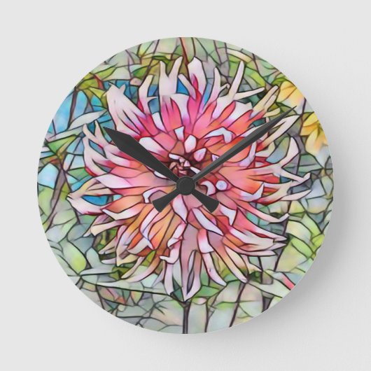 DALIA-BLOEM RONDE KLOK (Voorkant)