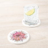 DALIA-BLOEM ZANDSTEEN ONDERZETTER (Zijkant)