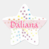 Daliana - sterren sticker (Voorkant)