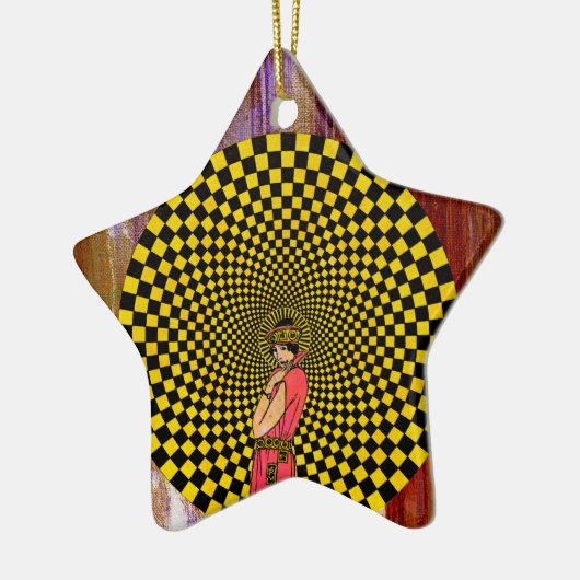 Daliance van Michael Moffa Keramisch Ornament (Links)