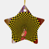 Daliance van Michael Moffa Keramisch Ornament (Achterkant)