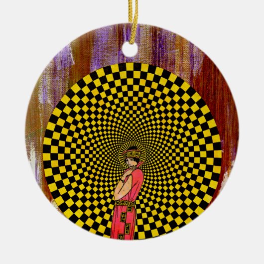 Daliance van Michael Moffa Keramisch Ornament (Voorkant)