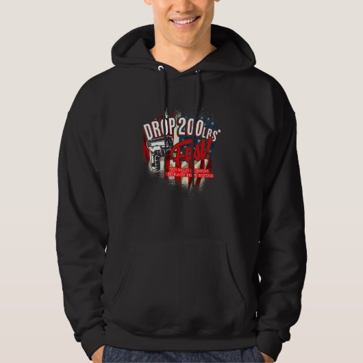 Daling 200 Pounds Fast Second Amendment Pistool Fi Hoodie (Voorkant)