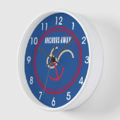 Daling Anchor Wall Clock Natural Wood Lijst (Hoek)