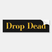 Daling-dood Bumpersticker (Voorkant)