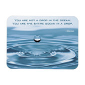 Daling in de Oceaan, Inspirerende Magnet van het C Magneet (Horizontaal)