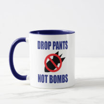 Daling Pants not Bombs - Grappig anti-oorlogslogan