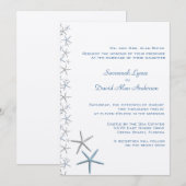 Daling Stars Tropical Wedding Invitations Kaart (Voorkant / Achterkant)