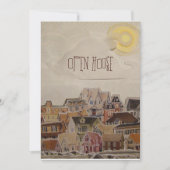 Daling van de opwarming van de collage - kaart (Voorkant)