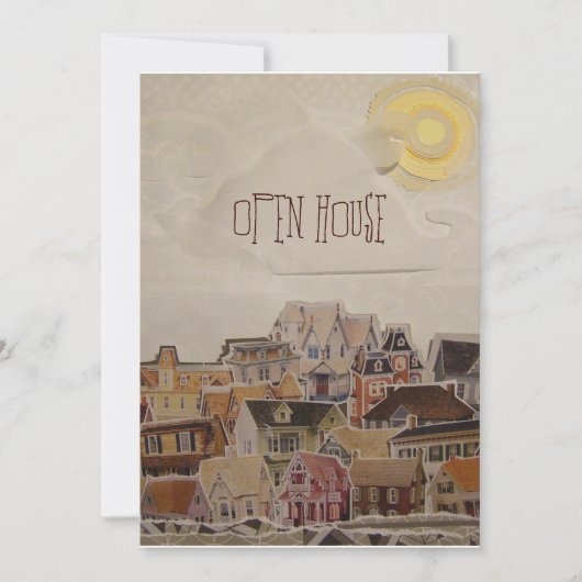 Daling van de opwarming van de collage - kaart (Voorkant)