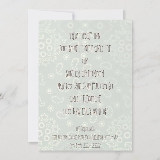 Daling van de opwarming van de collage - kaart (Achterkant)