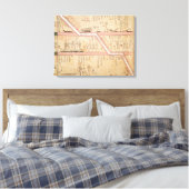 Daling van de sarcofaag in de tomb canvas afdruk (Insitu (Slaapkamer))