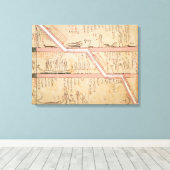 Daling van de sarcofaag in de tomb canvas afdruk (Insitu (Houten vloer))