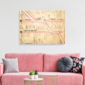Daling van de sarcofaag in de tomb canvas afdruk (Insitu (Woonkamer))