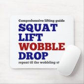 Daling van de troebel van de vierkant lift. Gym mo Muismat (Met muis)