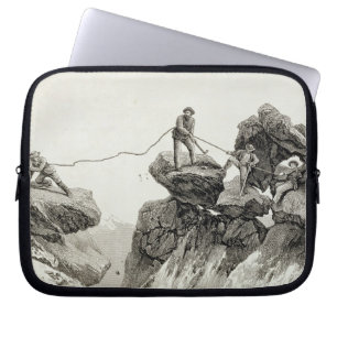 Daling van de Westerne zone van de Pointe des Ecr Laptop Sleeve