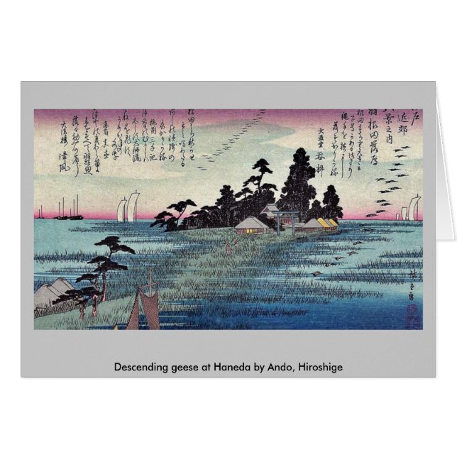 Daling van ganzen in Haneda door Ando, Hiroshige (Voorkant Horizontaal)