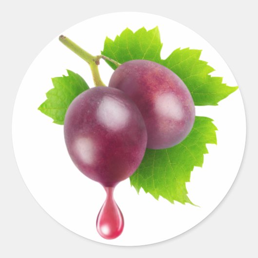 Daling wijn ronde sticker (Voorkant)