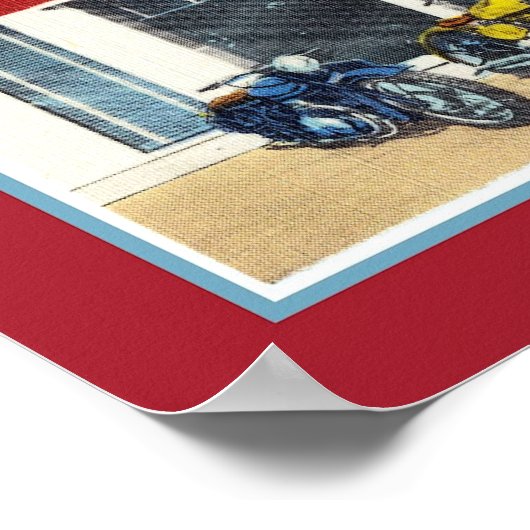 Dalio's Motorfietsen Fort Worth Poster (Hoek)