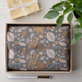 Dall Leaves, Autumn night's naadloze patroon Tissuepapier (Geschenk)