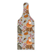 Dall Leaves Badger & Fox Pattern Snijplank (Voorkant)