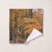 Dall Leaves Bath Towel Set Bad Handdoek (Wasdoekje)