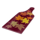Dall Leaves Decorative Glass Cutting Board Paddle Snijplank (Hoek)