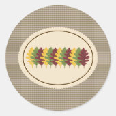 Dall Leaves Envelope Seals Stickers (Voorkant)