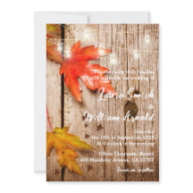 Dall Leaves & Ggloing Mason Jars Rustic Wedding