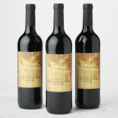 Dall Leaves Golden Autumn Rustic Bossen Wine Label Wijn Etiket (Flessen)