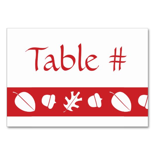 Dall Leaves in Cherry Table Kaart (Voorkant)