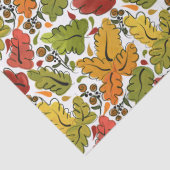 Dall Leaves in Gold, Green en Rust Brown Tissuepapier (Detail)